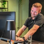 Pieter aan het werk