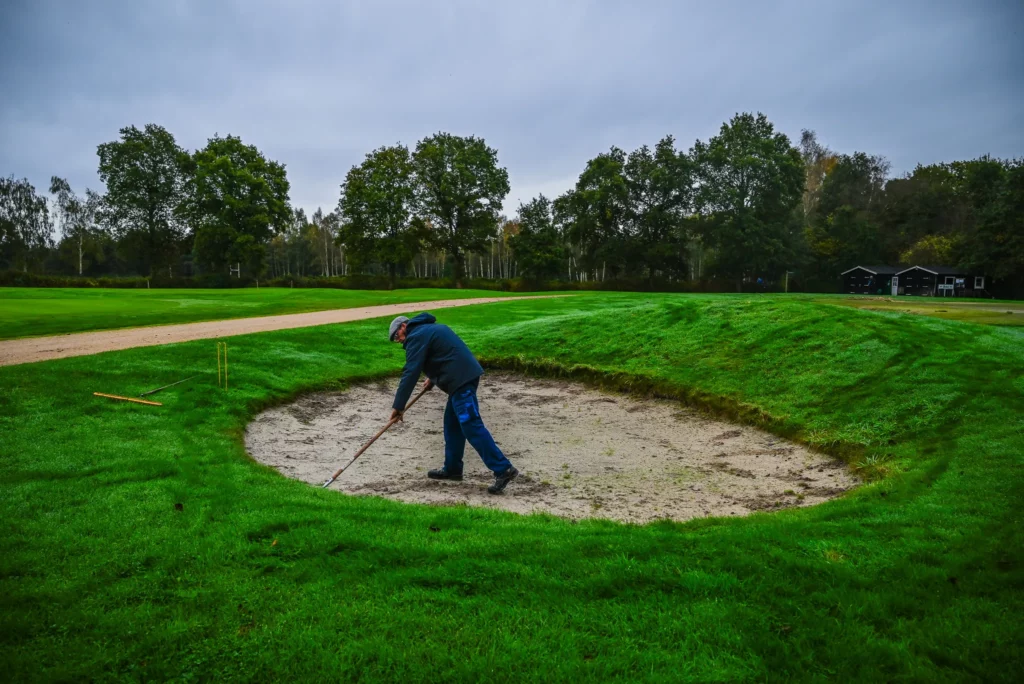 personeel golfbaan