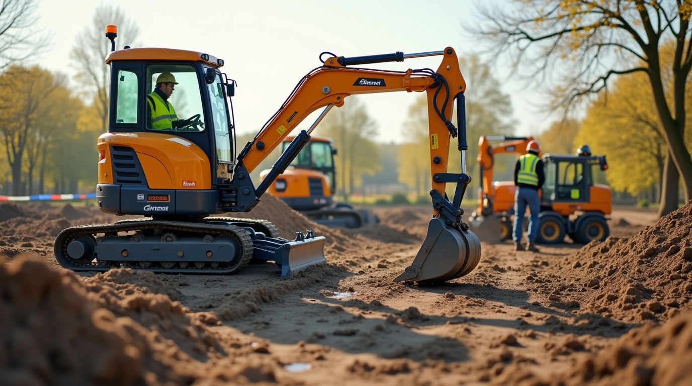 Leerling Minigraver Machinist in Lisse